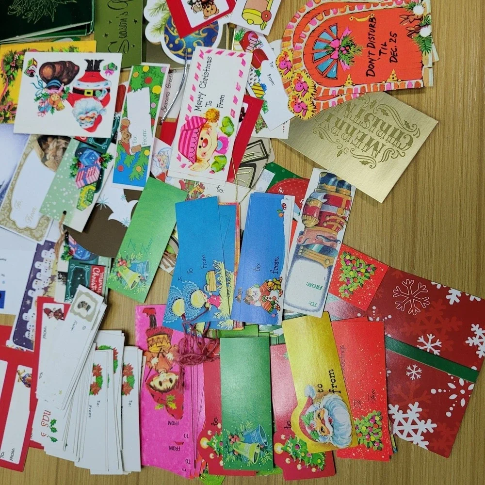 Vintage Lot of Christmas Holiday Gift Tags To From‎